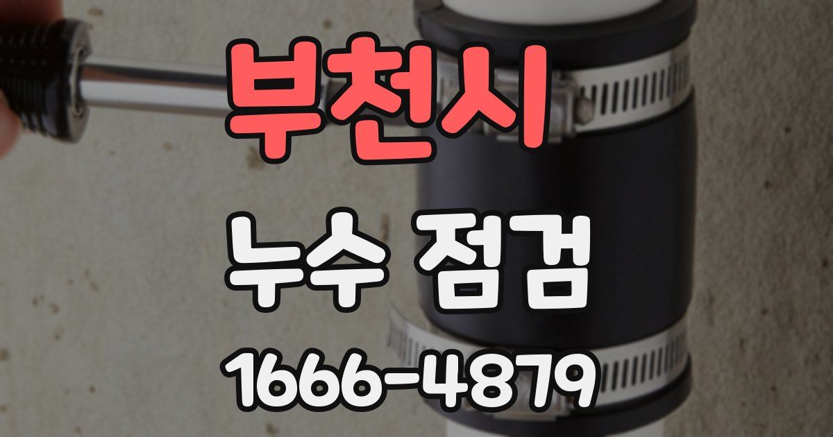 부천시 누수 점검