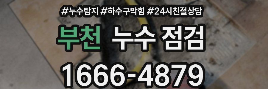 부천 누수 점검
