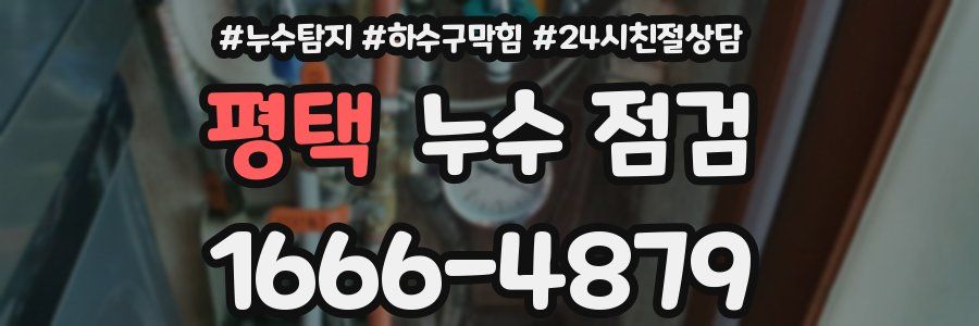 평택 누수 점검