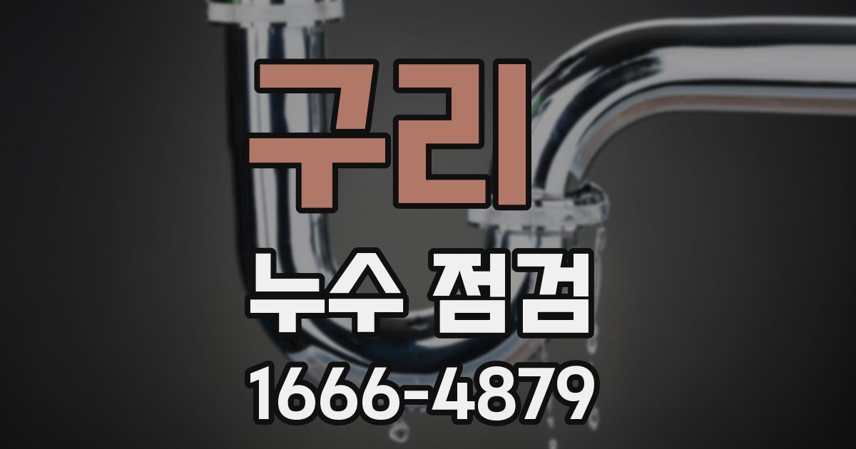 구리 누수 점검