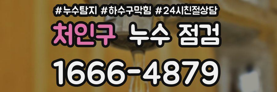처인구 누수 점검