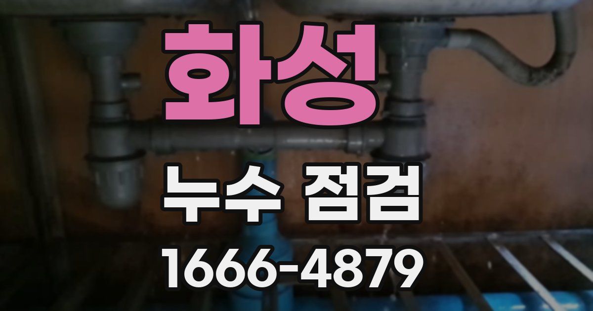 화성 누수 점검