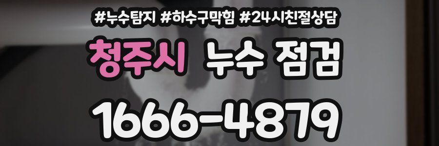 청주시 누수 점검