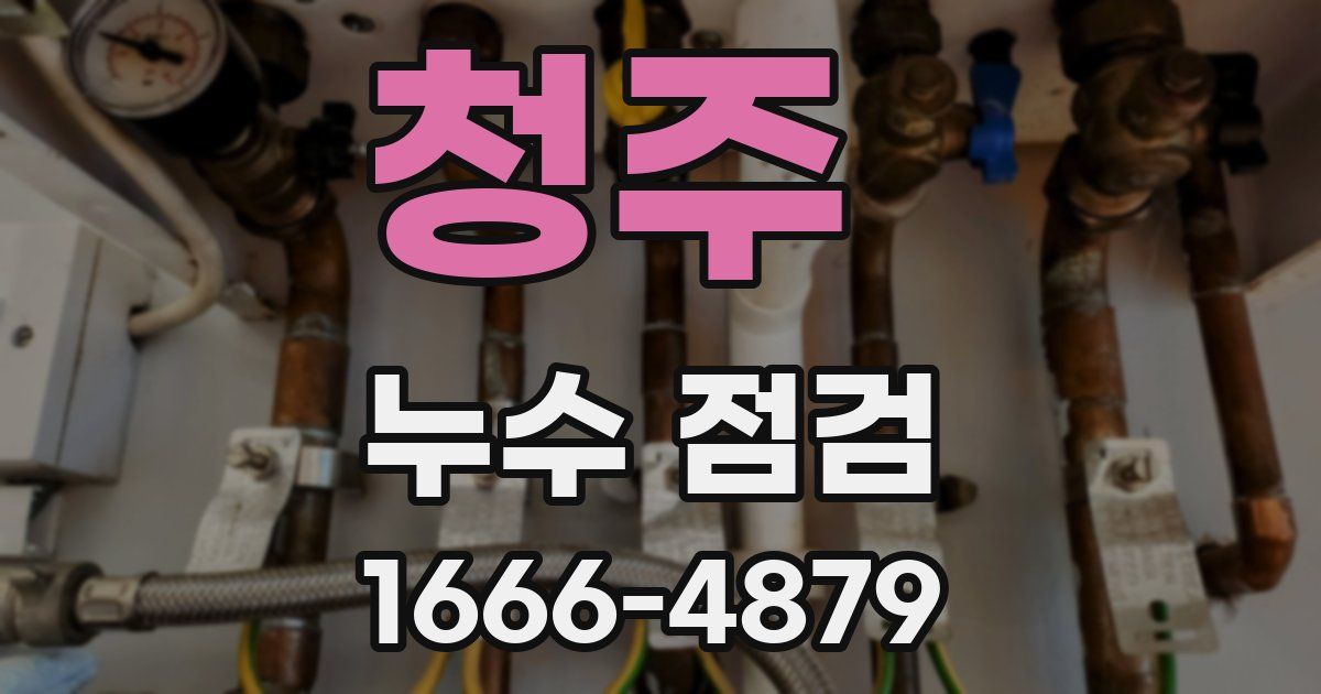 청주 누수 점검