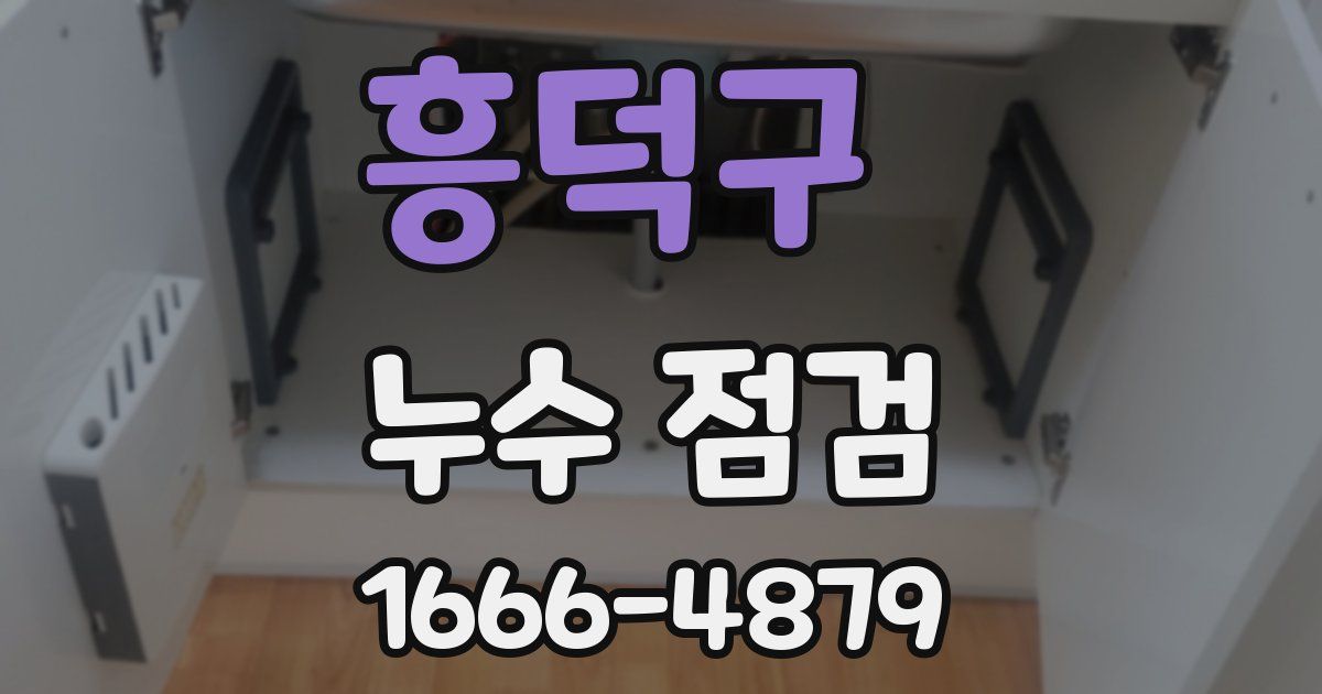 흥덕구 누수 점검