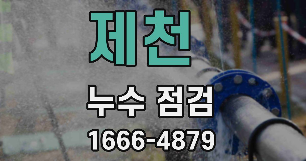 제천 누수 점검