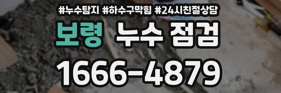 보령 누수 점검