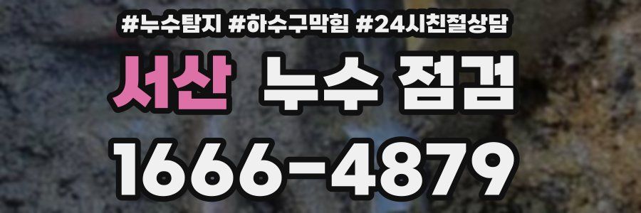 서산 누수 점검