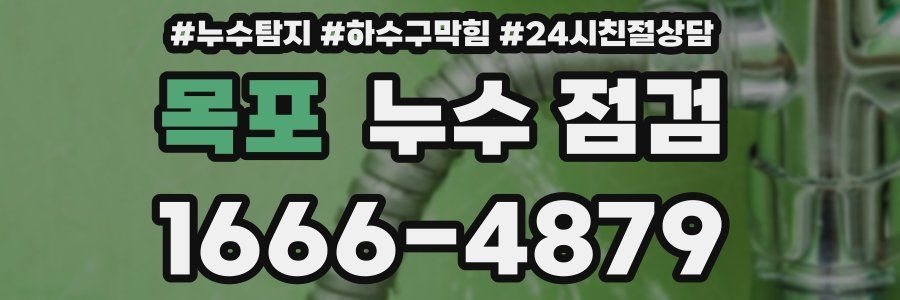 목포 누수 점검