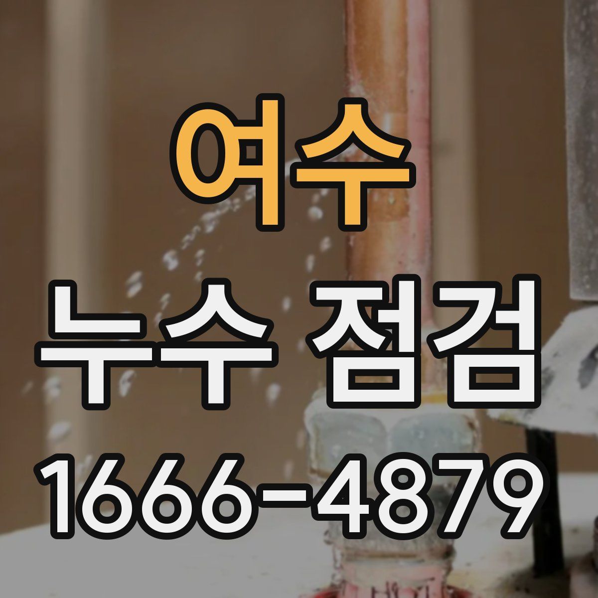 여수 누수 점검