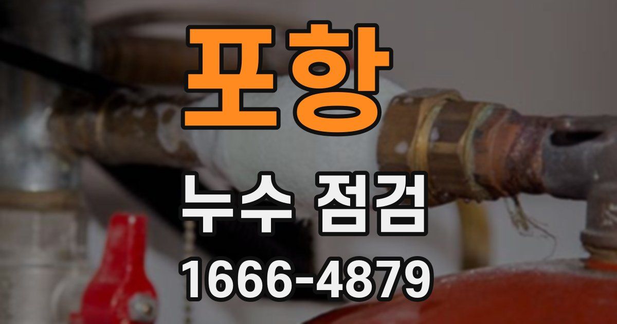포항 누수 점검