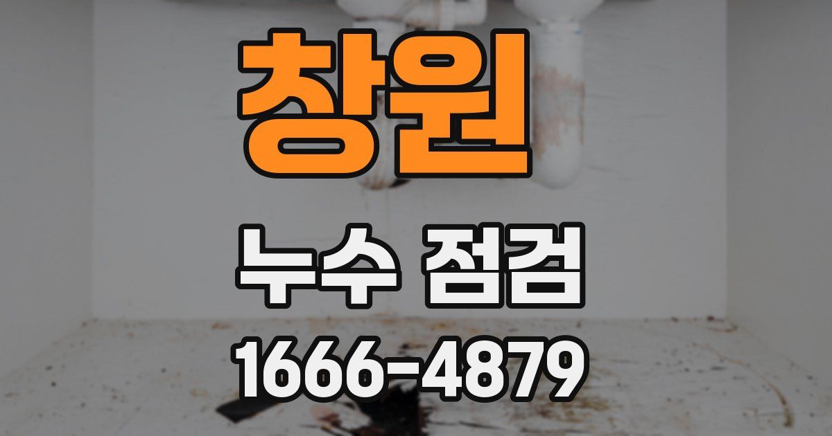 창원 누수 점검