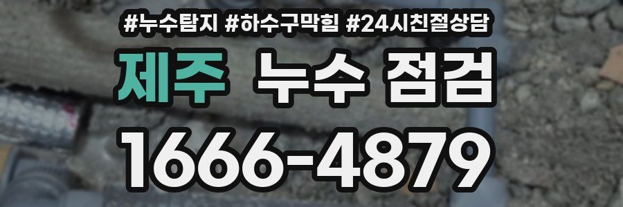제주 누수 점검