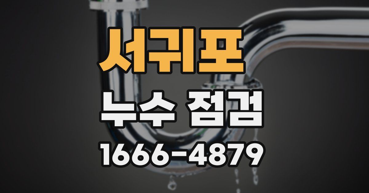 서귀포 누수 점검
