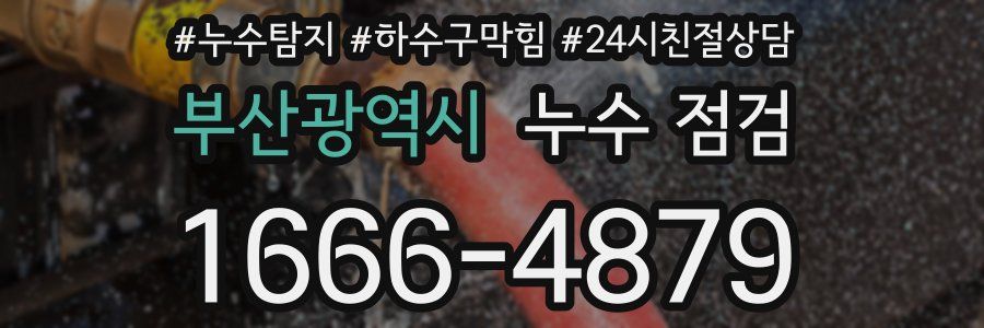 부산광역시 누수 점검