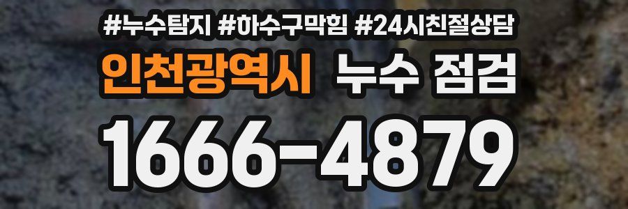 인천광역시 누수 점검