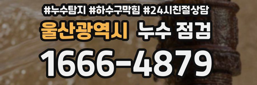 울산광역시 누수 점검