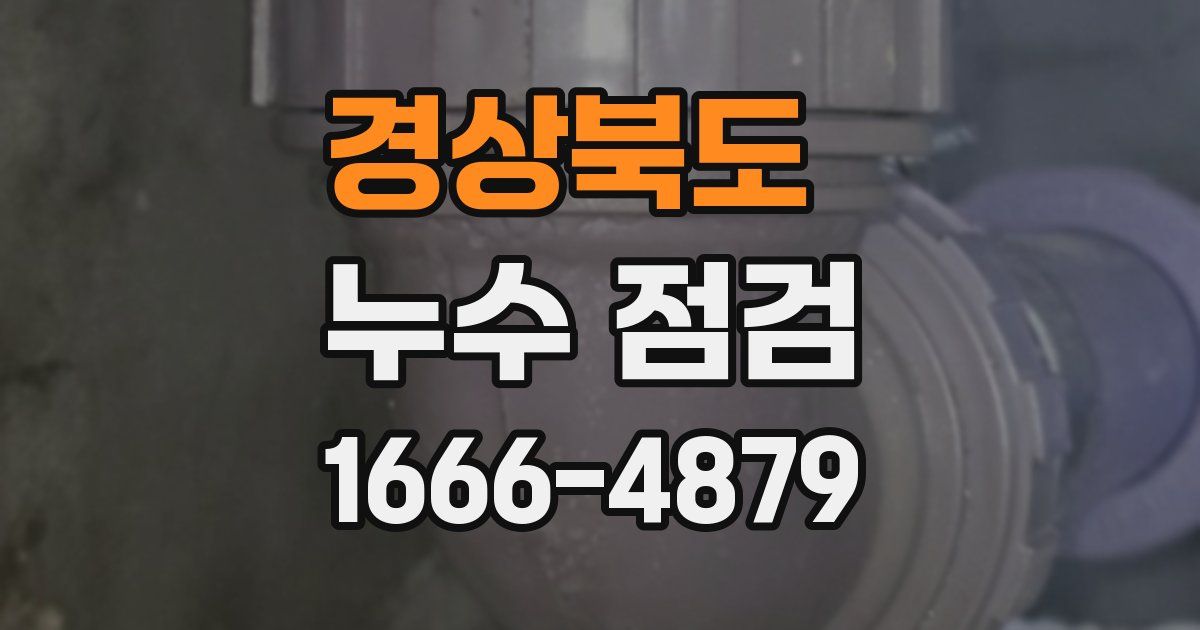 경상북도 누수 점검