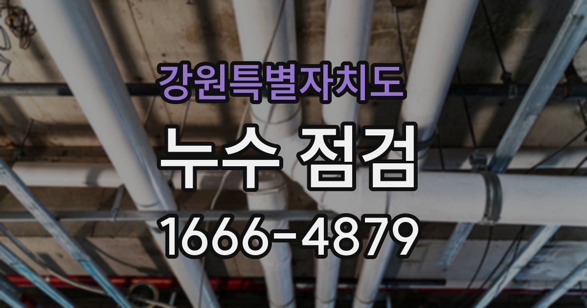 강원특별자치도 누수 점검