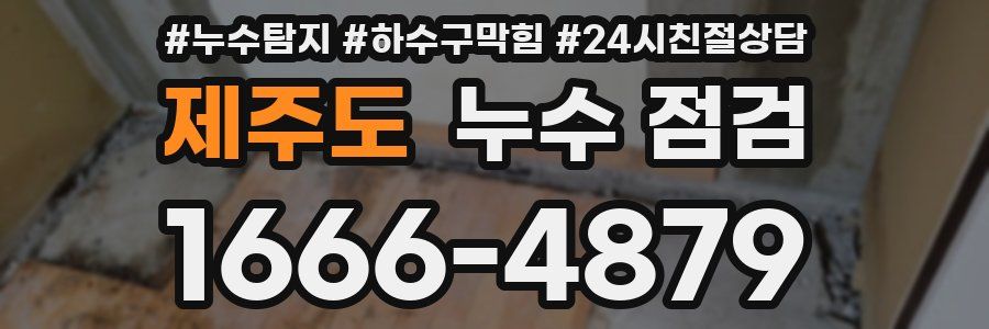 제주도 누수 점검