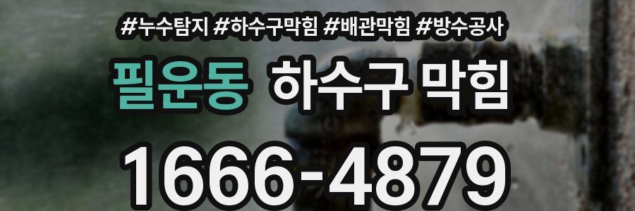 필운동 하수구 막힘