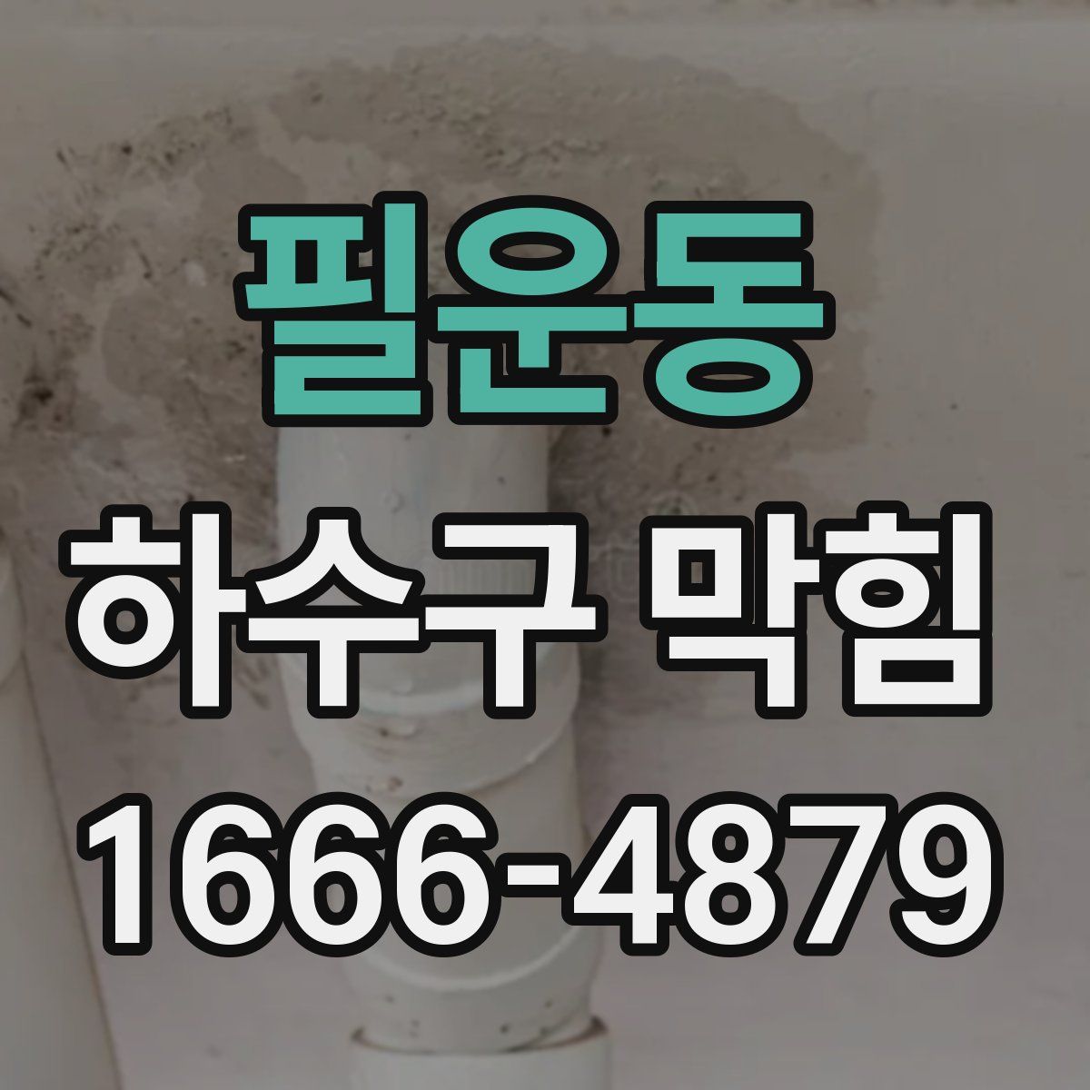 필운동 하수구 막힘