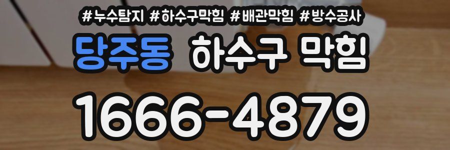 당주동 하수구 막힘