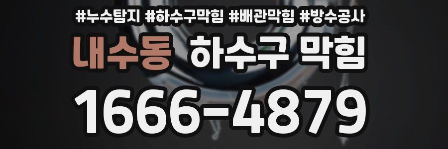 내수동 하수구 막힘