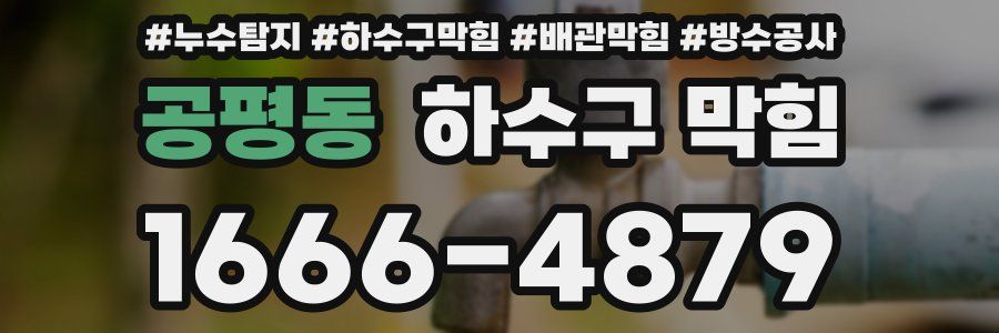 공평동 하수구 막힘