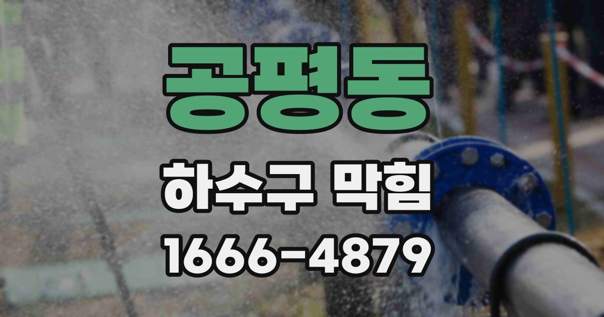 공평동 하수구 막힘
