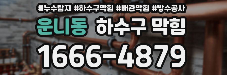 운니동 하수구 막힘