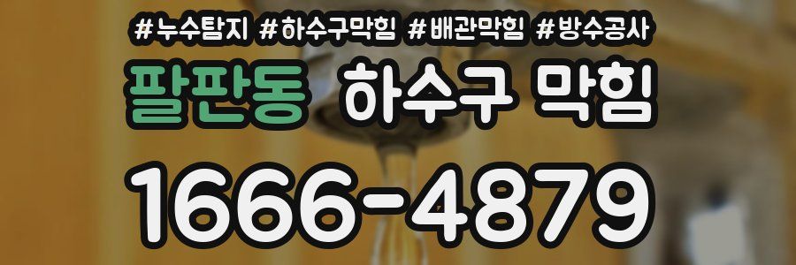 팔판동 하수구 막힘