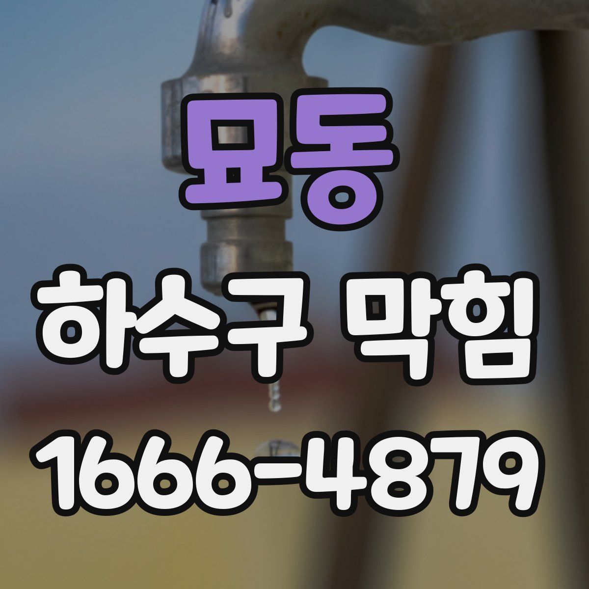 묘동 하수구 막힘