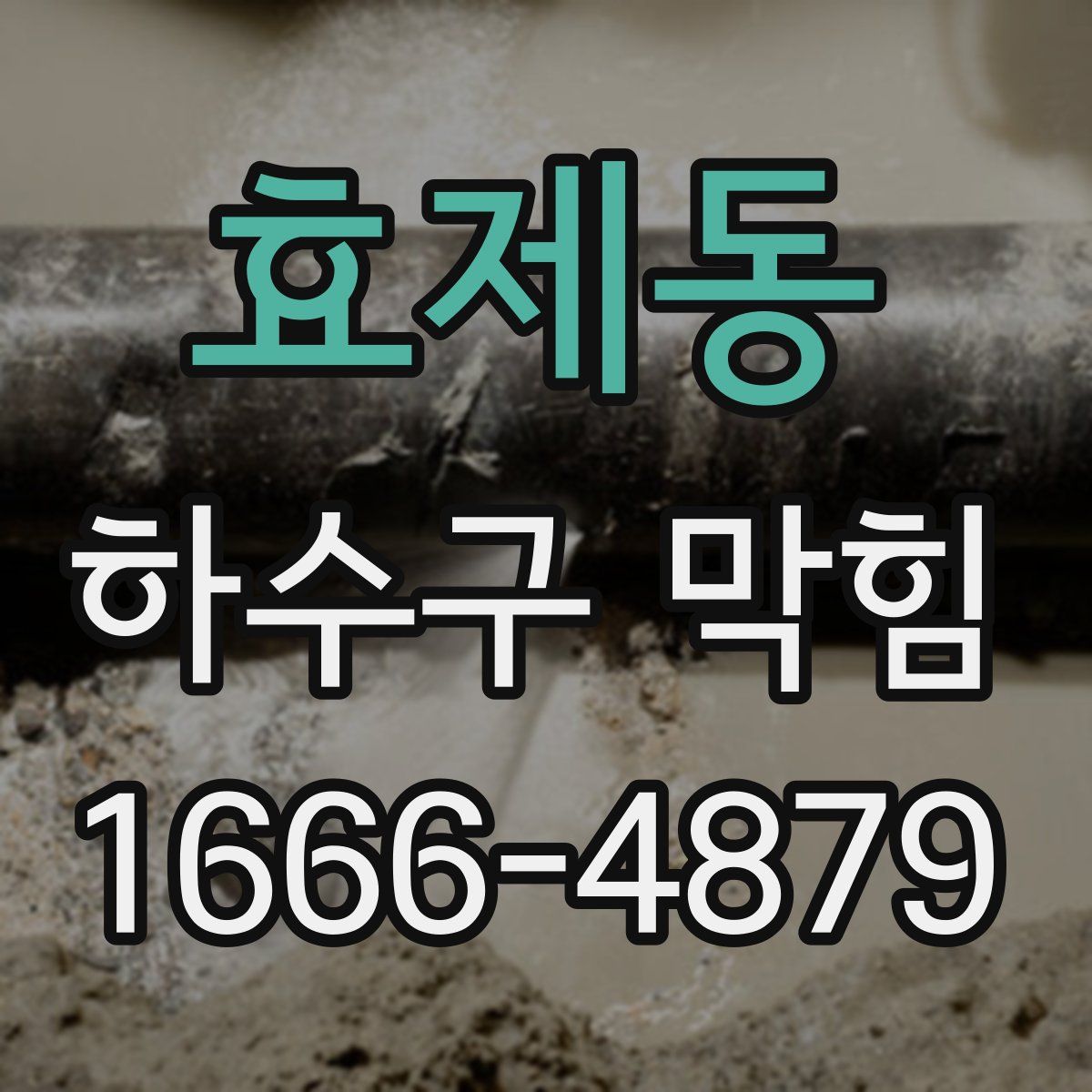 효제동 하수구 막힘