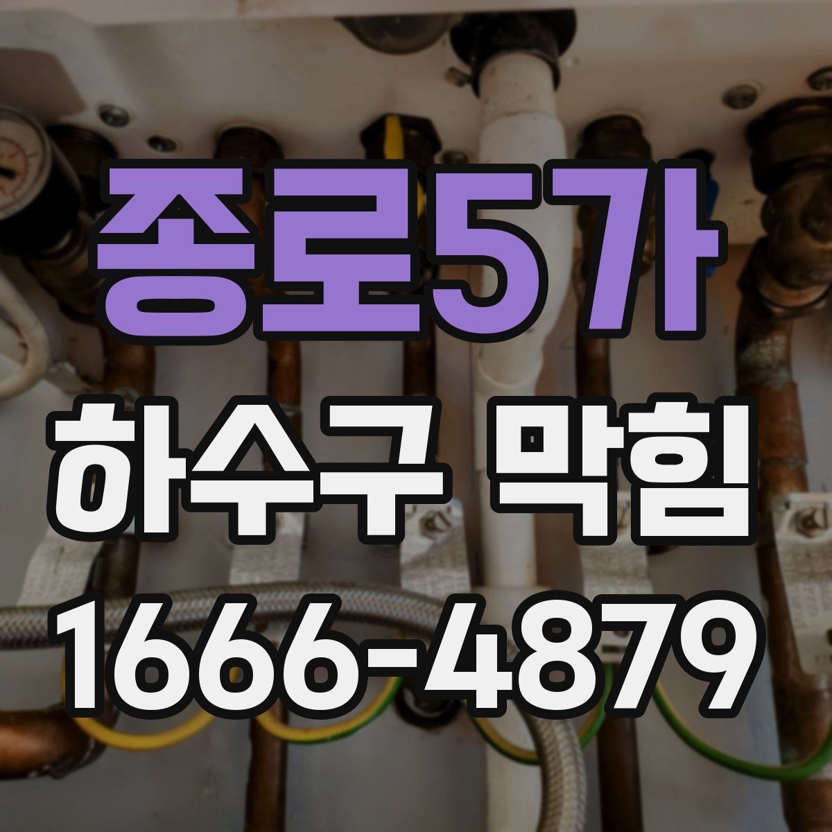 종로5가 하수구 막힘