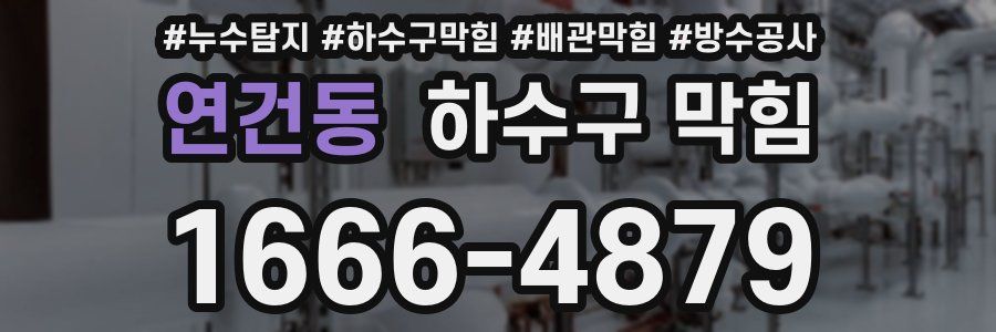 연건동 하수구 막힘