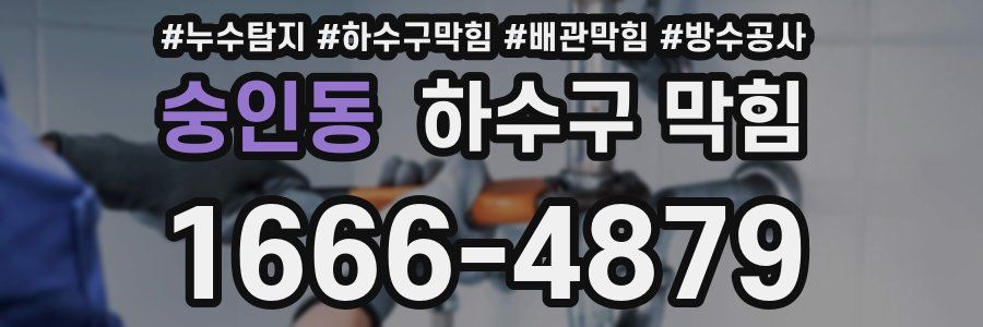 숭인동 하수구 막힘