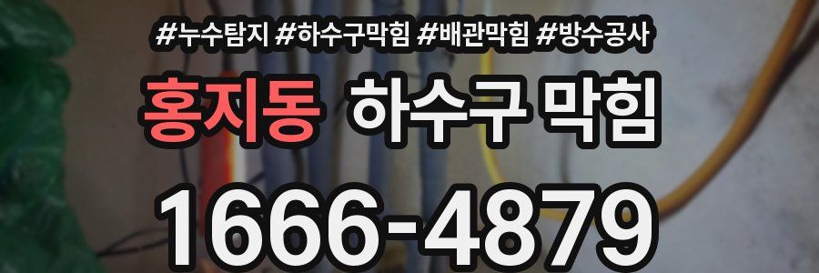 홍지동 하수구 막힘
