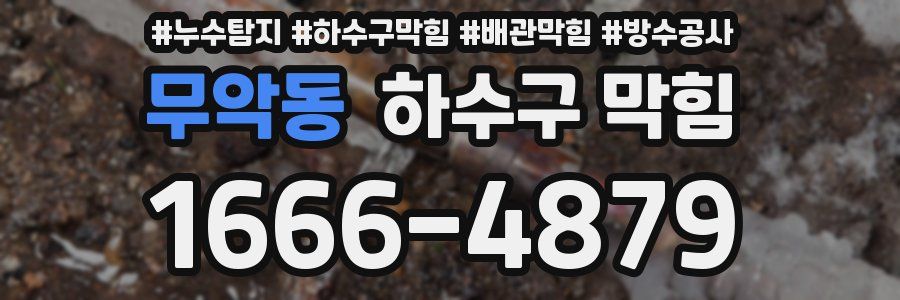무악동 하수구 막힘