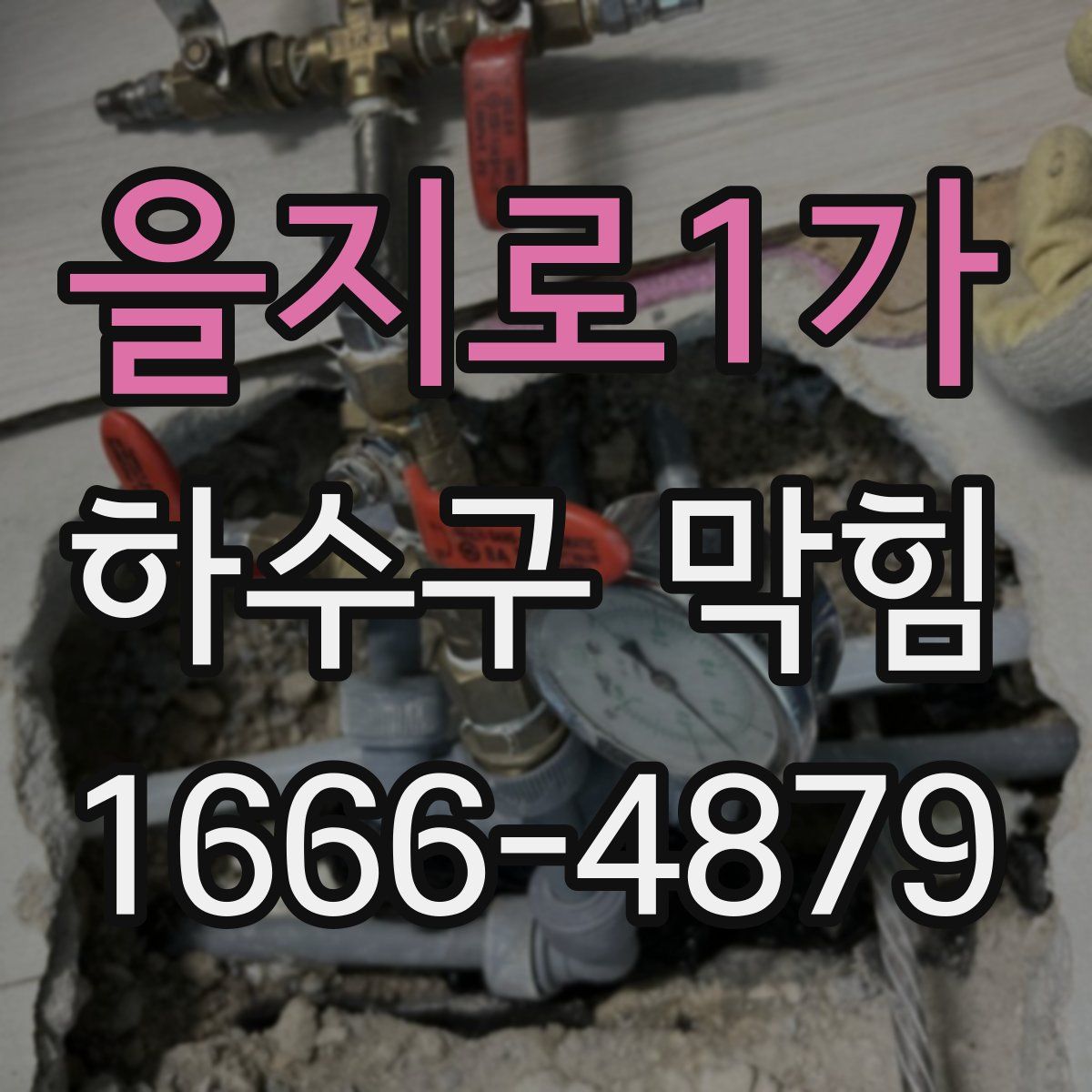 을지로1가 하수구 막힘