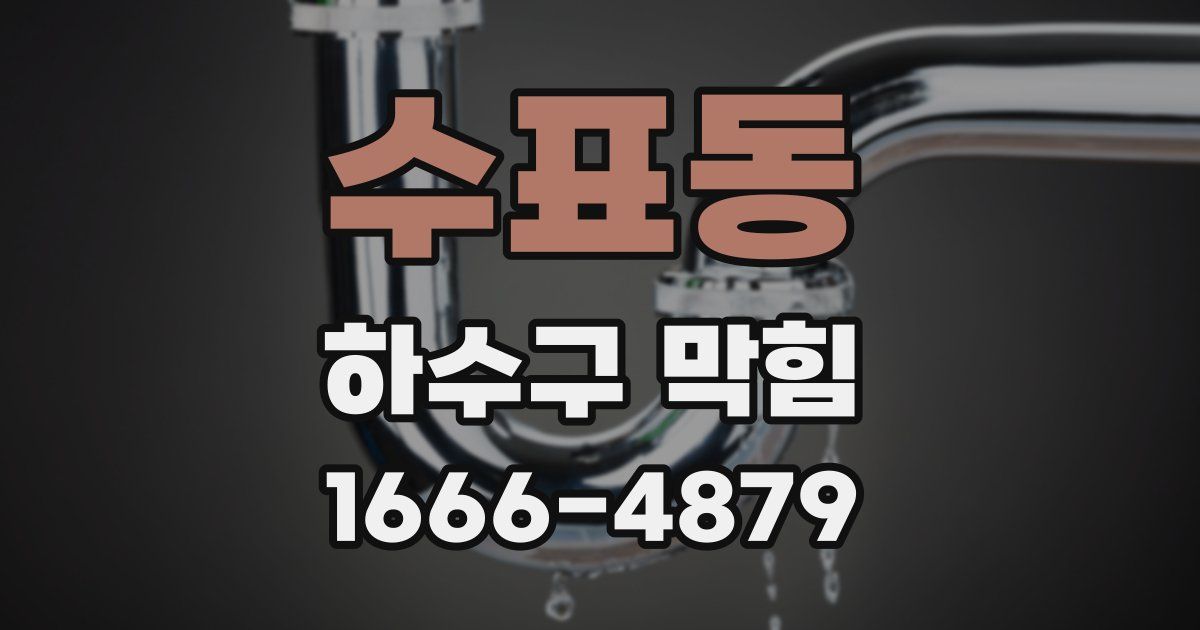 수표동 하수구 막힘