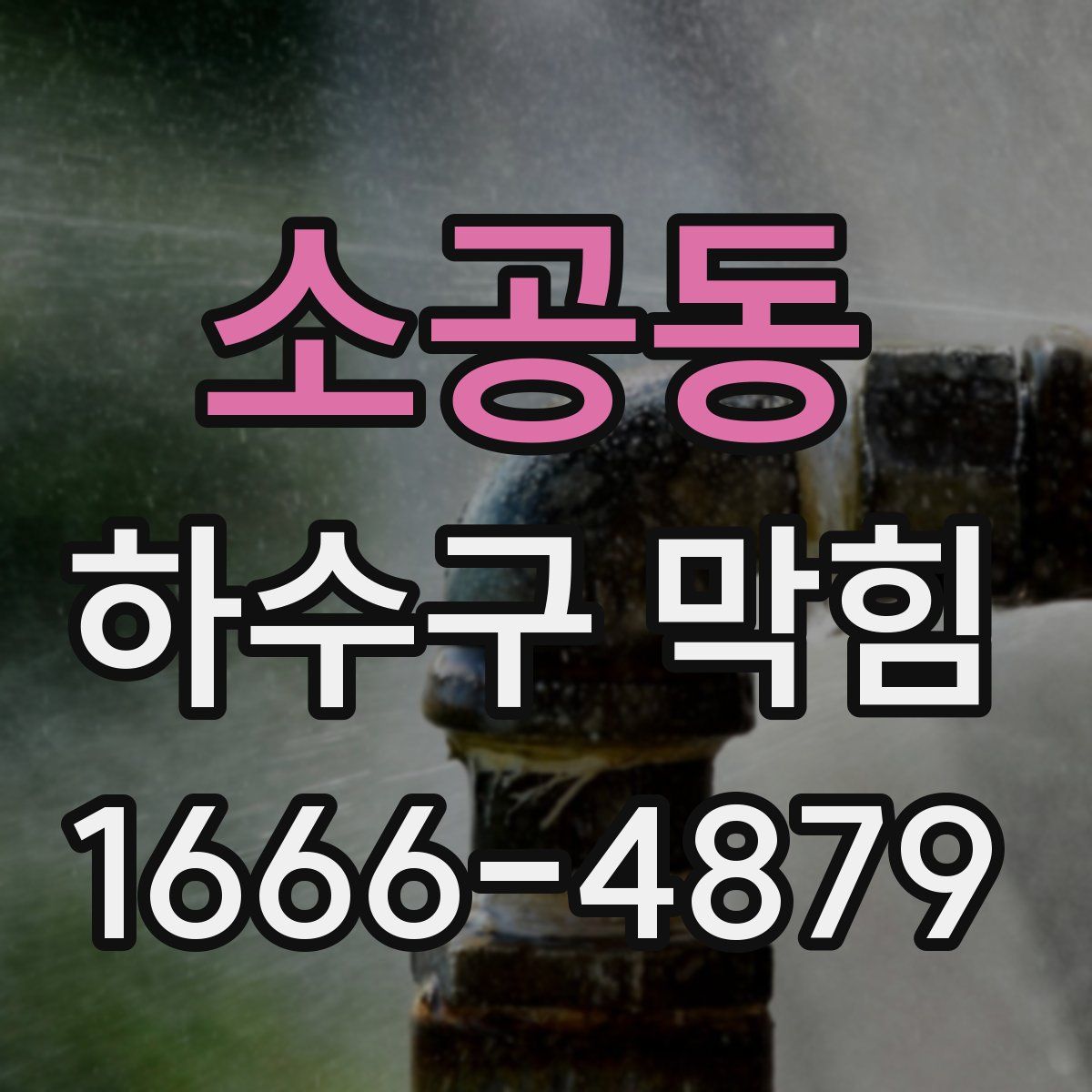 소공동 하수구 막힘