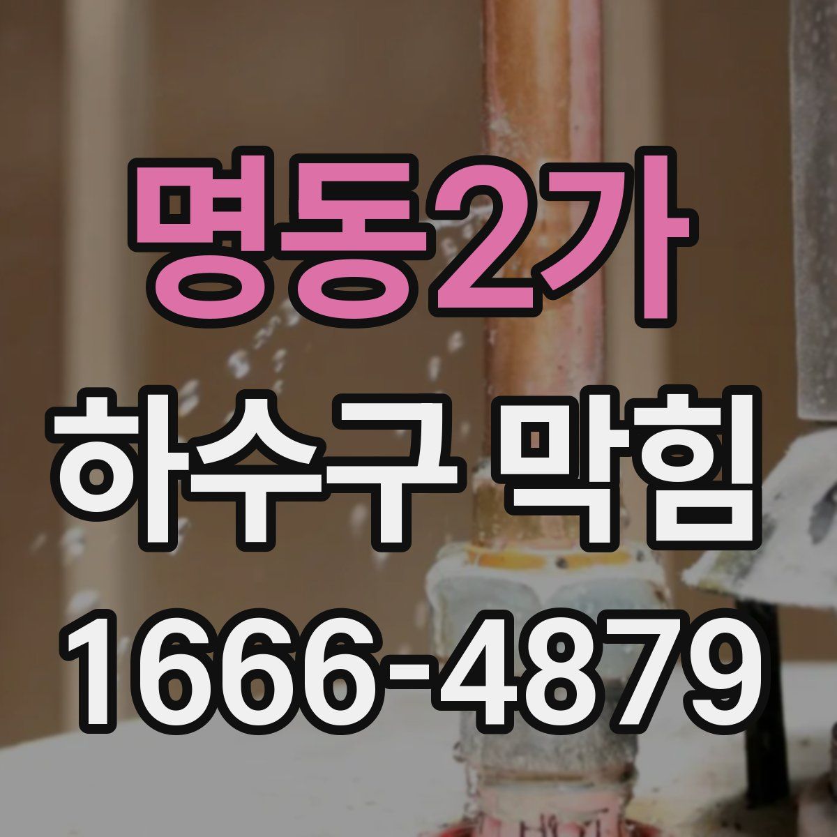 명동2가 하수구 막힘