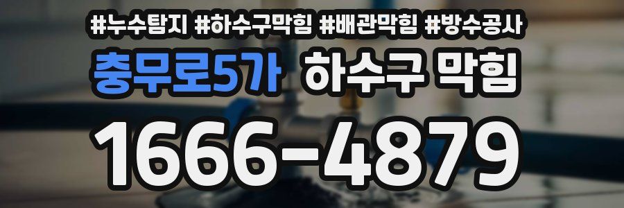 충무로5가 하수구 막힘