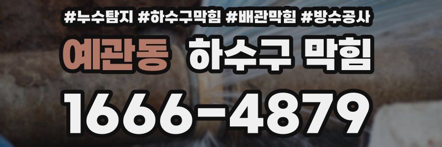 예관동 하수구 막힘
