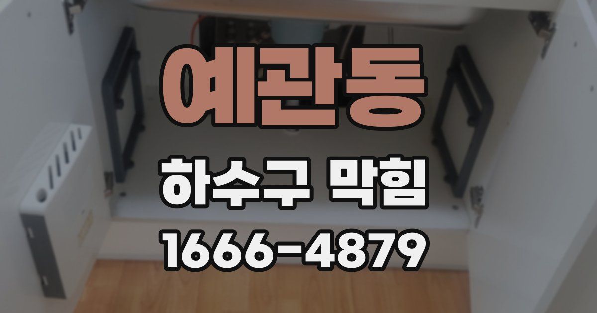 예관동 하수구 막힘