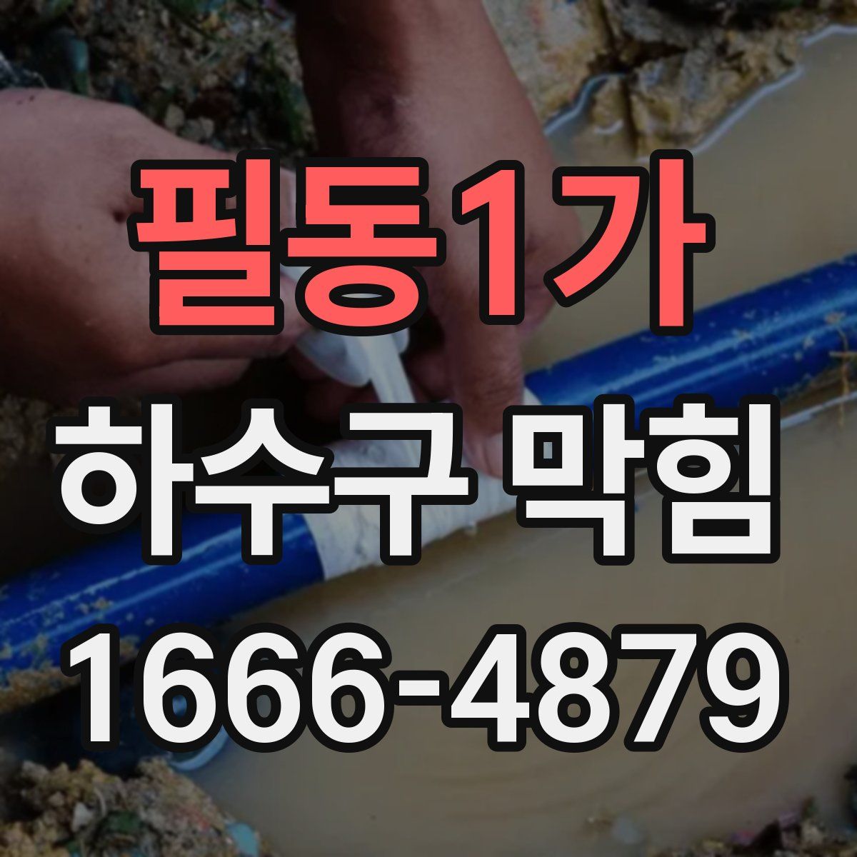 필동1가 하수구 막힘