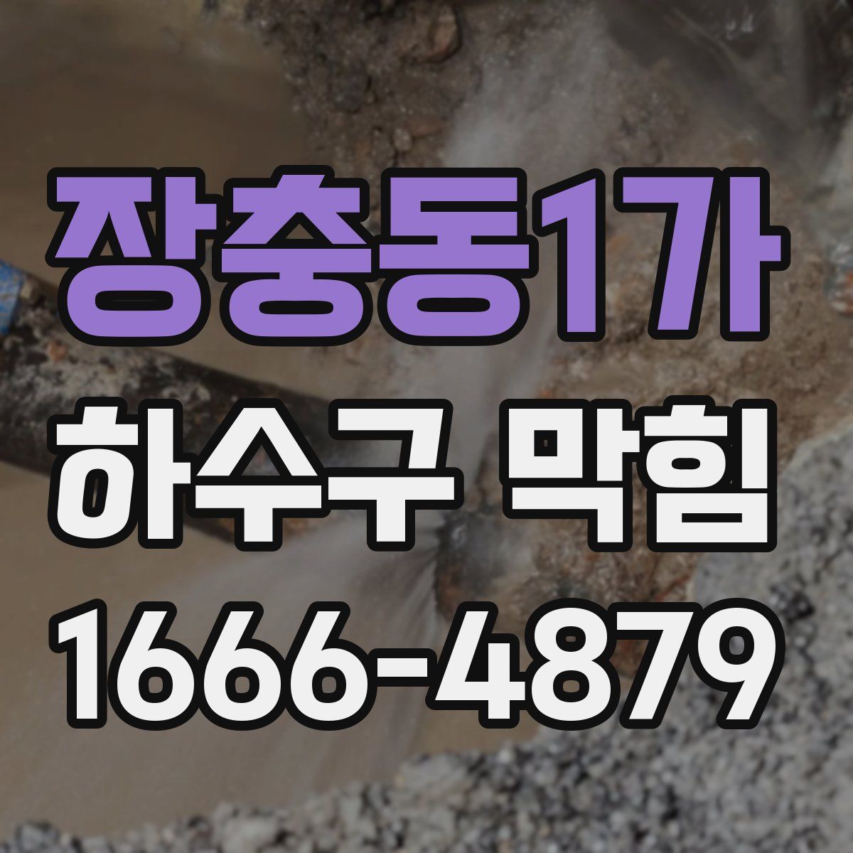 장충동1가 하수구 막힘
