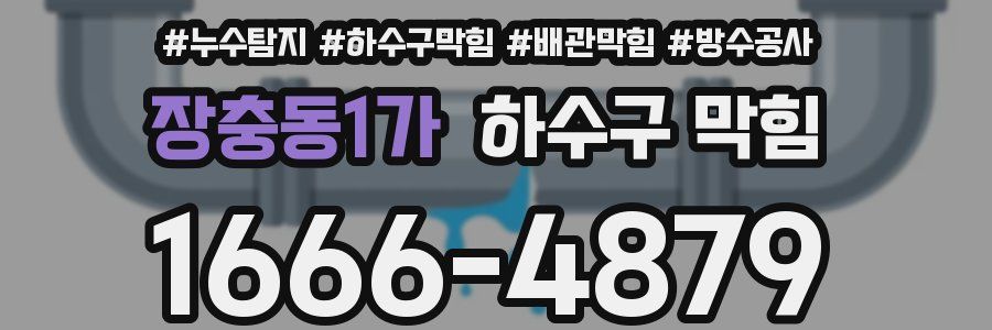 장충동1가 하수구 막힘