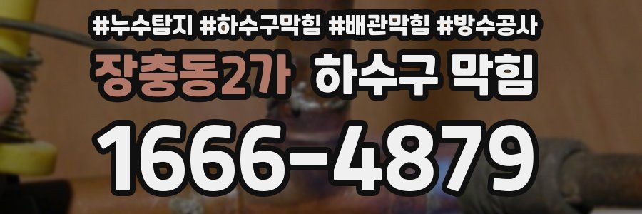 장충동2가 하수구 막힘
